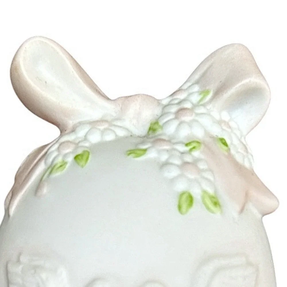 Vintage LEFTON Christopher Collection Bisque Porcelain Wedding Bell TWL00944